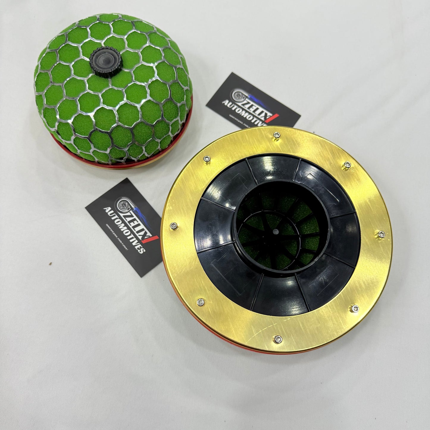 Mushroom Air Filter Green | Universal Air Intake Filter
