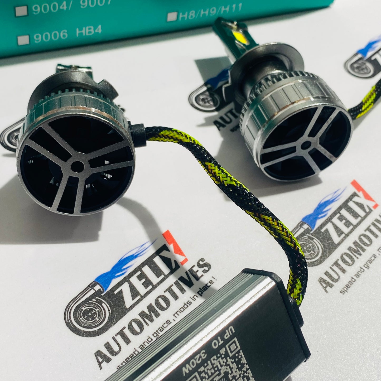 Zimmer Ai Smart LED Headlights with App Control | Dual Colour Modes and Multi-Plug Fitment