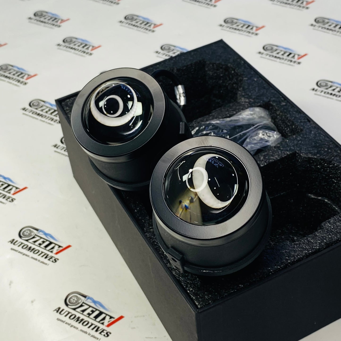 Universal aftermarket Zimmer LED fog lens upgrade for premium and modern vehicle styling