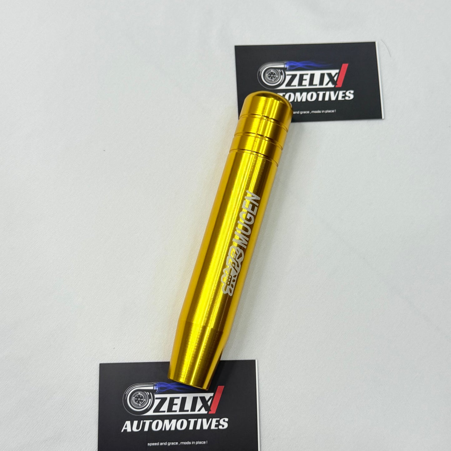 Mugen Aluminum Gear Shift Knob – Universal (18CM) Racing Style