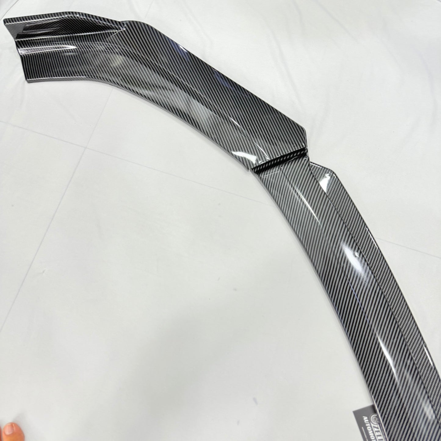 Universal 4 Pc Carbon Fiber Front Splitters with Lip | ABS