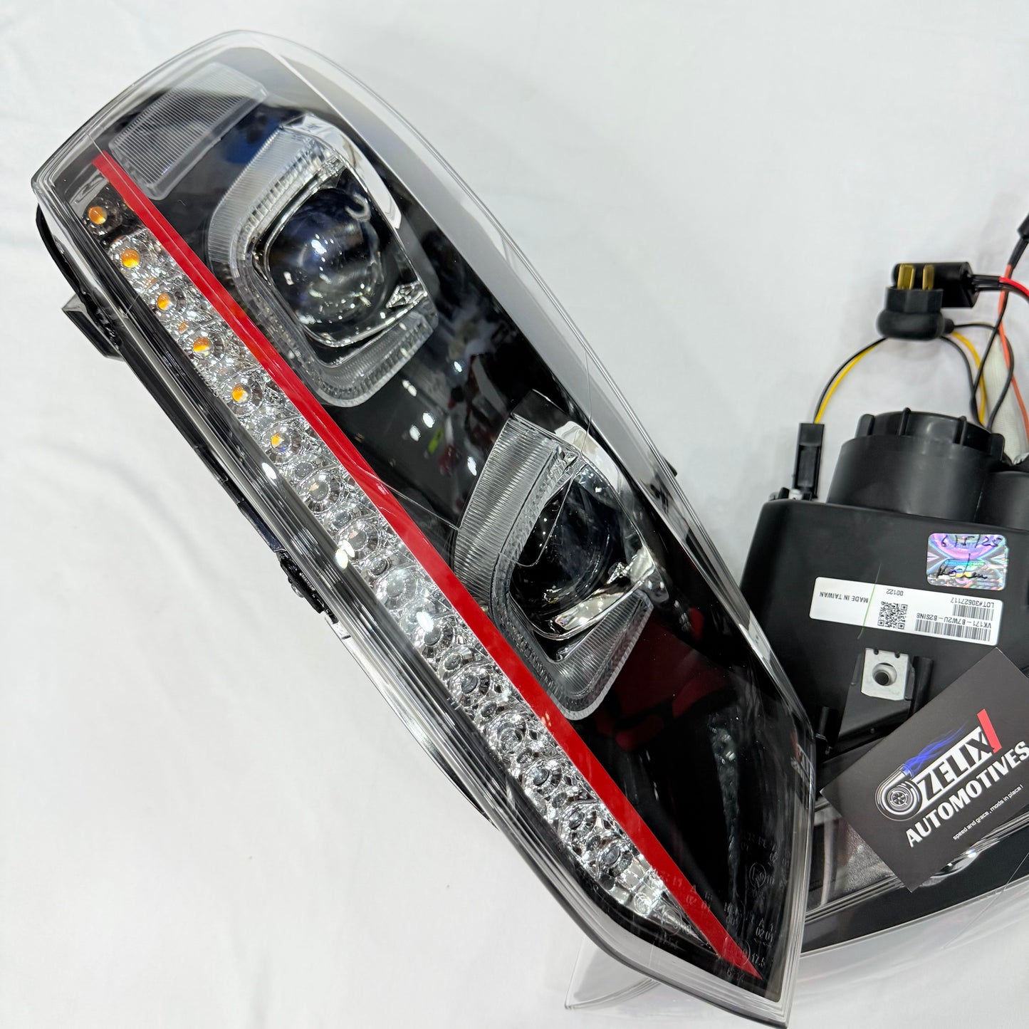 Polo UU Style Red Line Projector Headlights | Aftermarket