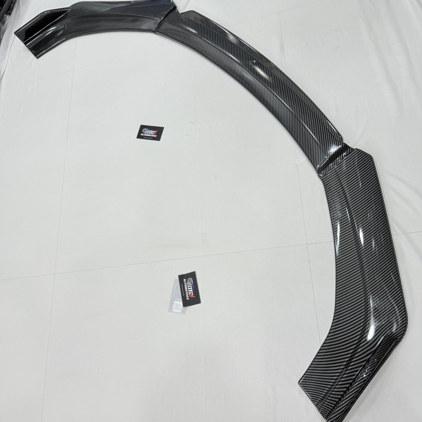 Universal 4 Pc Carbon Fiber Front Splitters with Lip | ABS