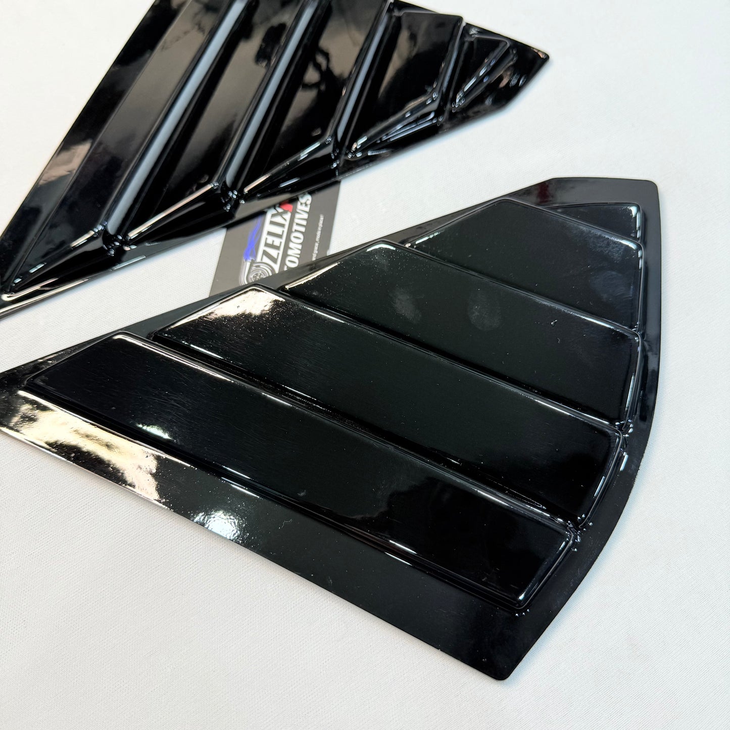 Fronx window louvers in black finish