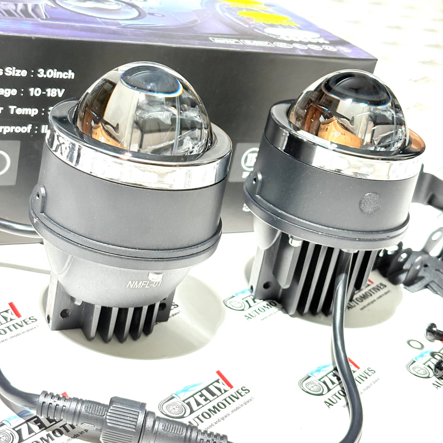 Bi-LED Fog Lamps 3-Colour variants | Universal High-Power Fog Light Upgrade