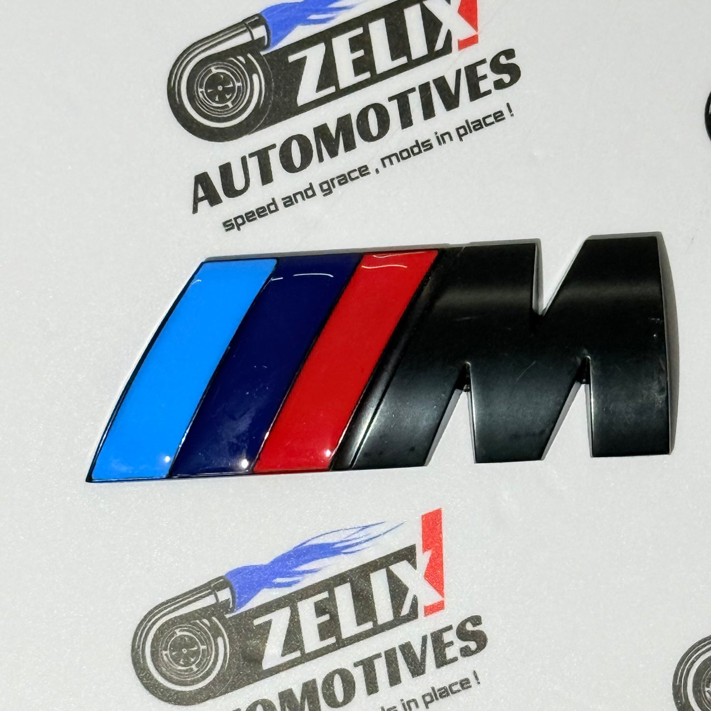 Rear Standard Size Emblems Compatible with BMW M-Performance | Multiple Colour Options