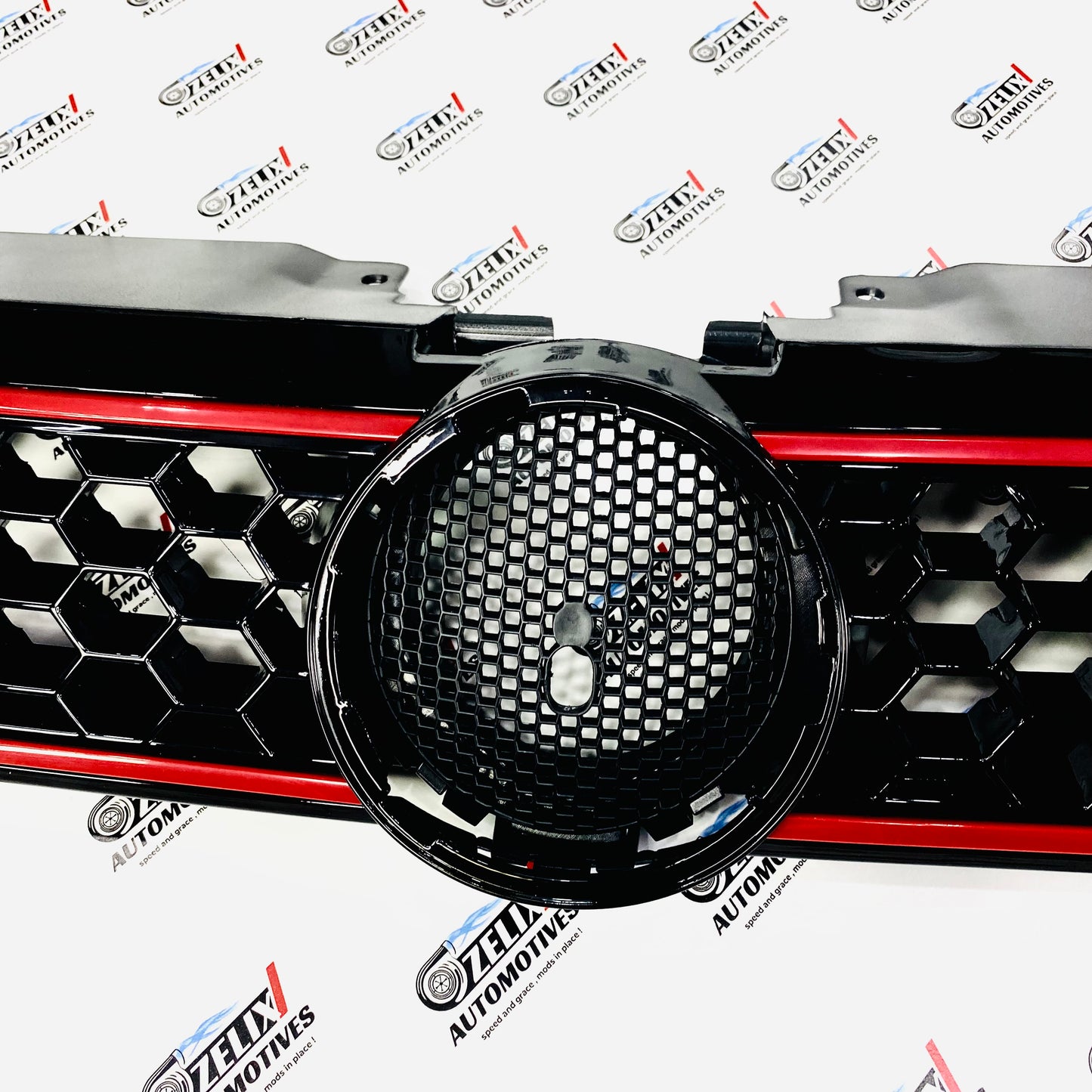 Premium Gloss Black GLI-Style Grill for Jetta Type 2