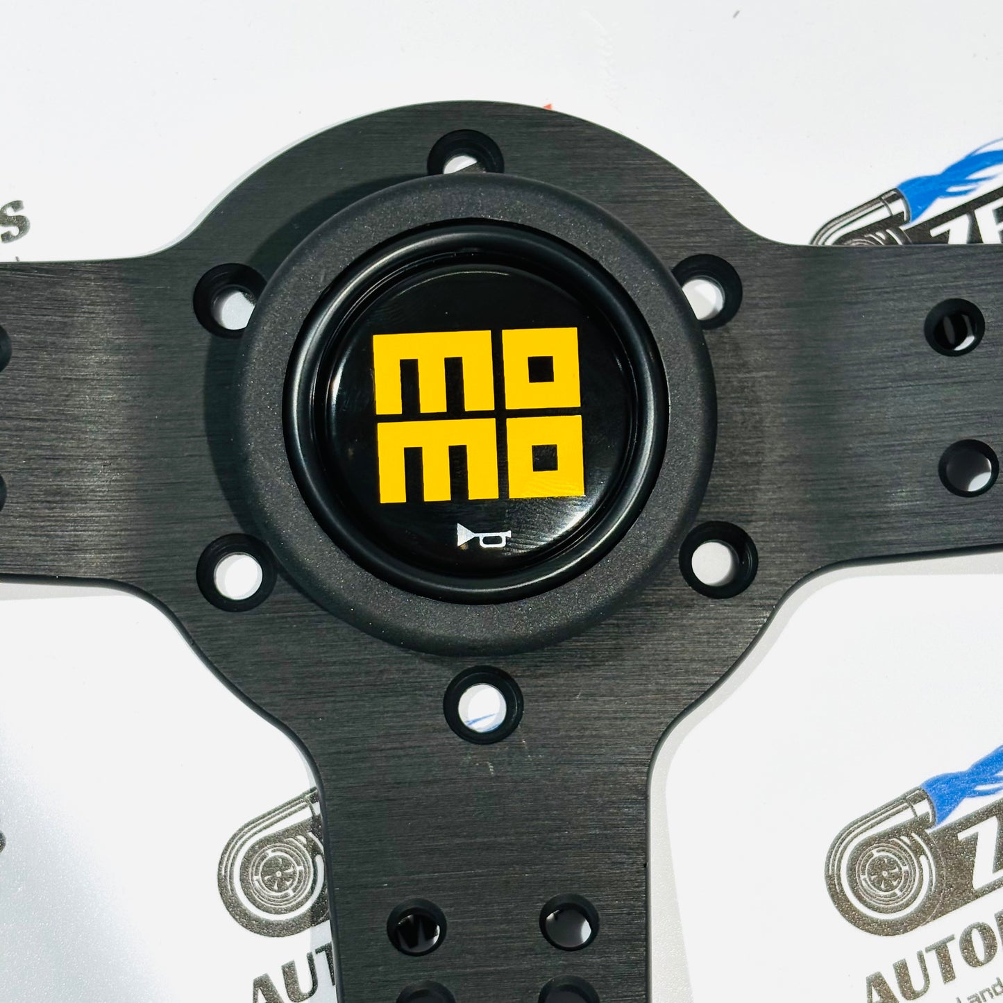 MOMO JDM-Style Wooden Finish Flat Steering Wheel | Universal Fit