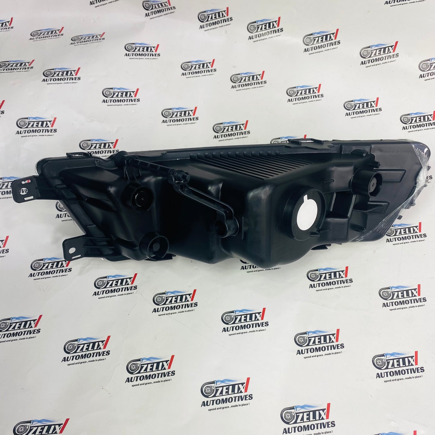 Skoda Octavia T-2 chrome fog lamp pair with clear lens