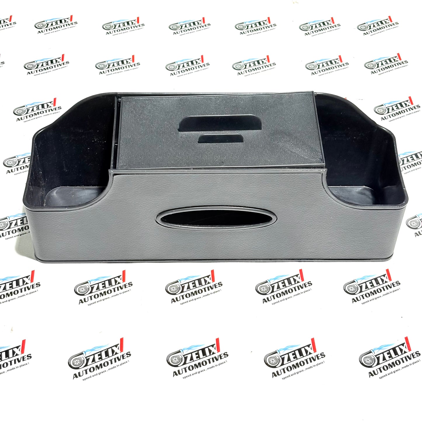 Car Tissue Box | Premium Black Leather Finish