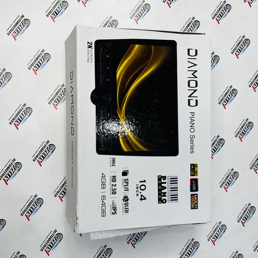 Diamond Piano Series | 10.4 Inch 2K QLED Android Car Stereo System With Knob Control