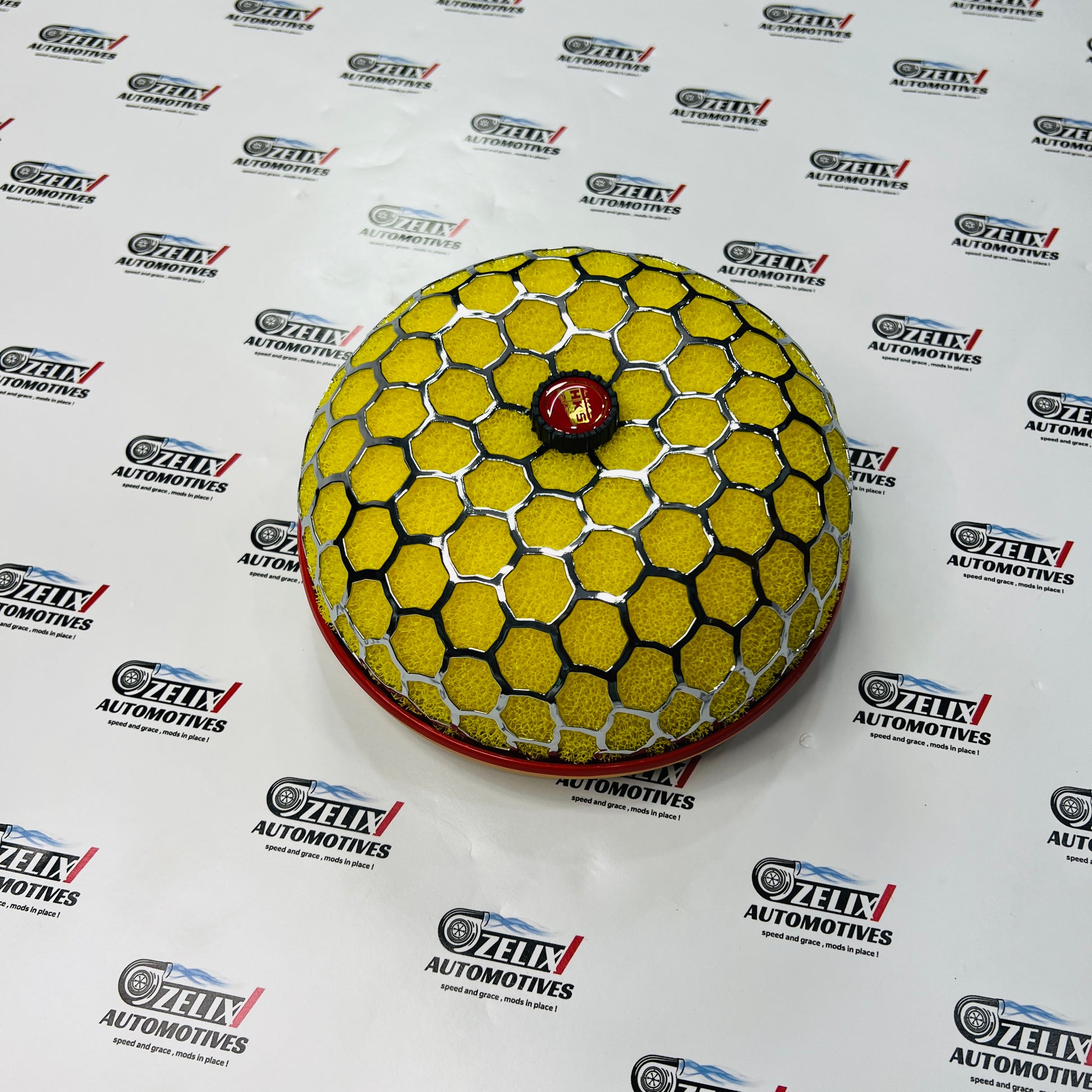 Mushroom Air Filter Yellow | Universal Aftermarket Air Intake Filter.