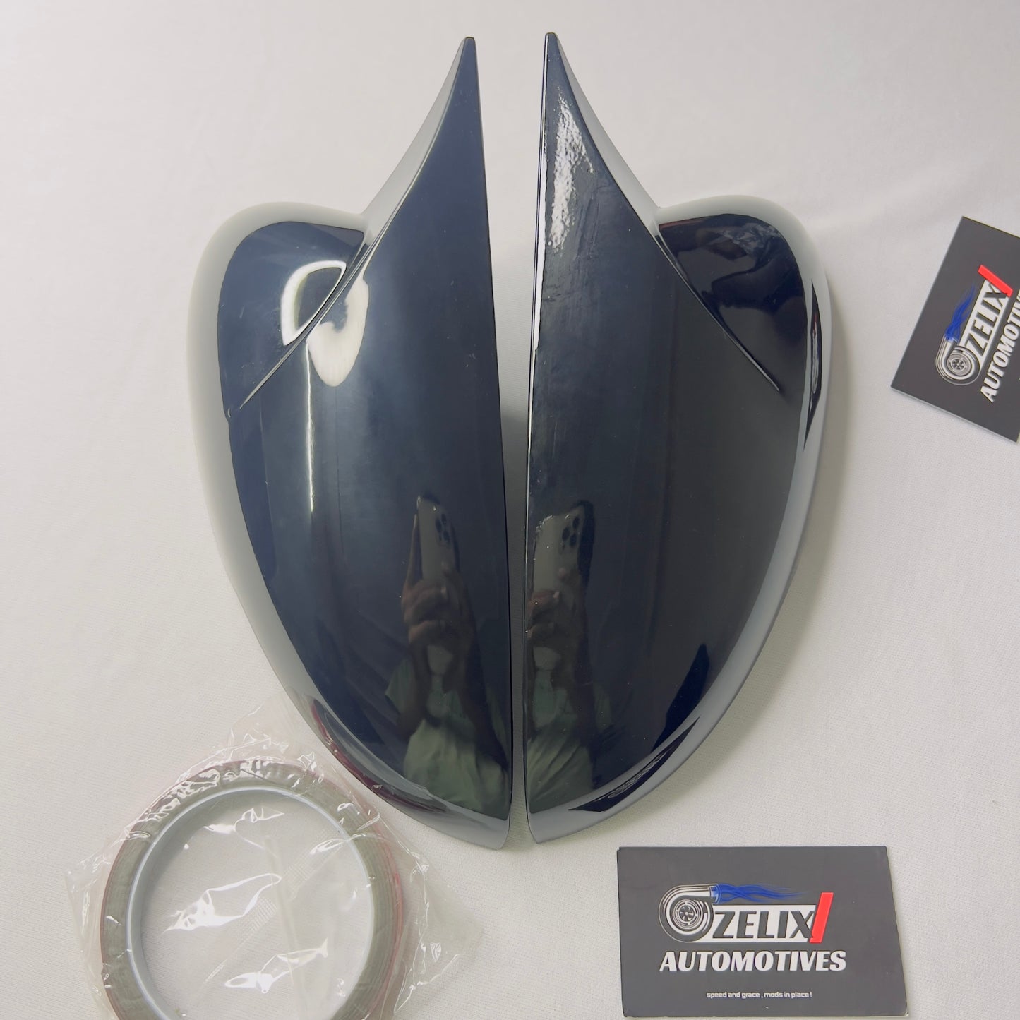 Mahindra XUV 3XO (2024–Present) Aftermarket Batman Style Mirror Covers | Glossy Black Finish