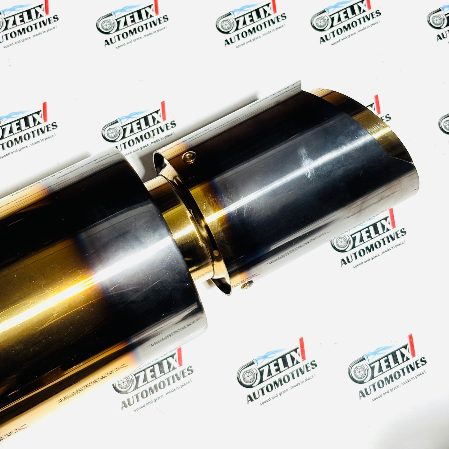 Chrome Finish Exhaust | Burnt Finish | Premium Universal Exhaust Tip