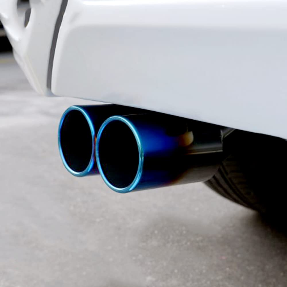 HKS Dual Muffler Tip Installed