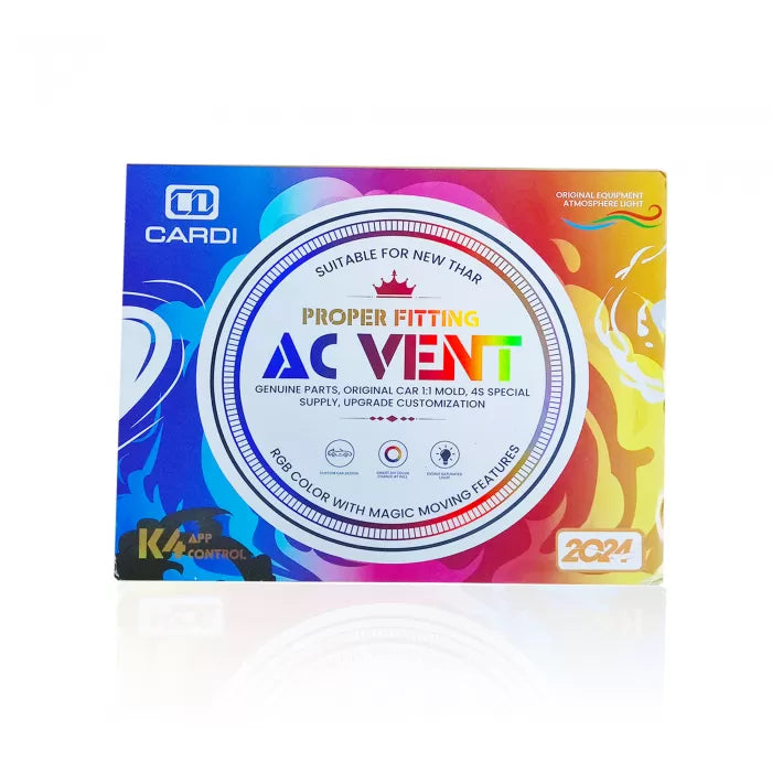 Cardi K4 AC Vent Ambient Light For Mahindra Thar ROXX 2024 Onwards