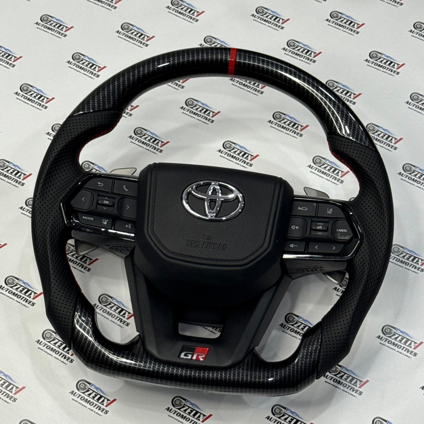 Crysta, Fortuner, Hilux, Innova Carbon Fiber Steering Wheel | Aftermarket