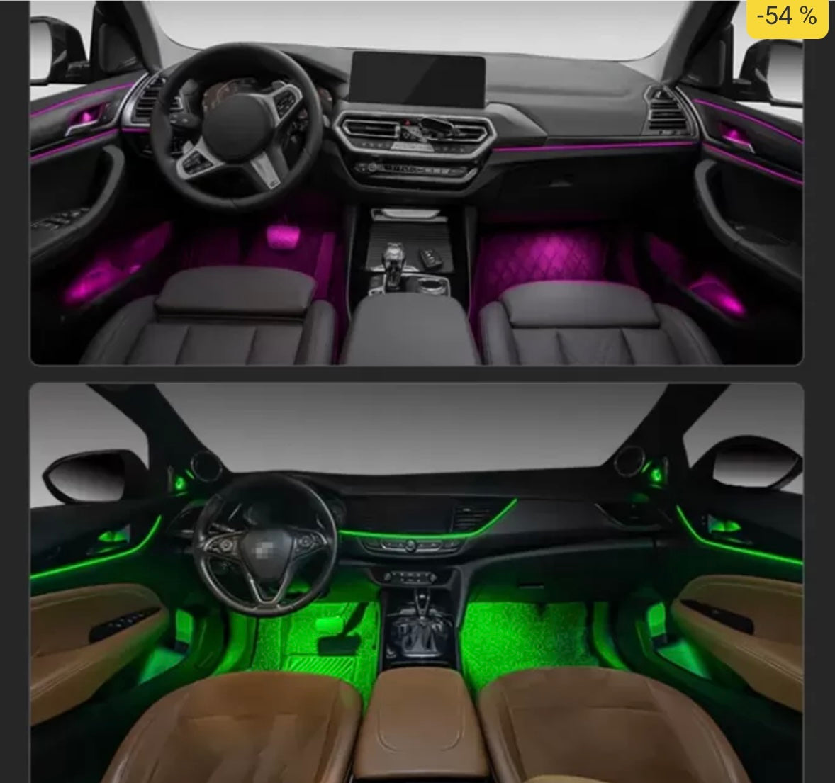 CARDI K3 Active Ultra Ambient RGB LED Interior Lights - 6 Pieces