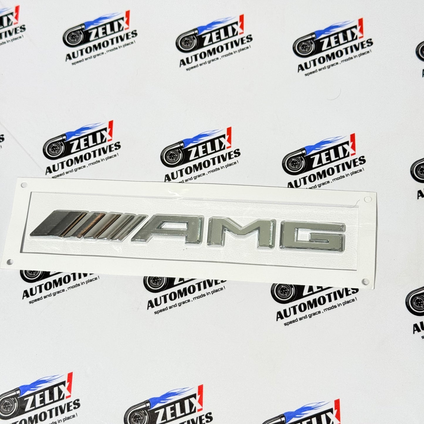 Mercedes AMG Emblems | OEM-style Aftermarket Badge Black/Chrome Colour Options