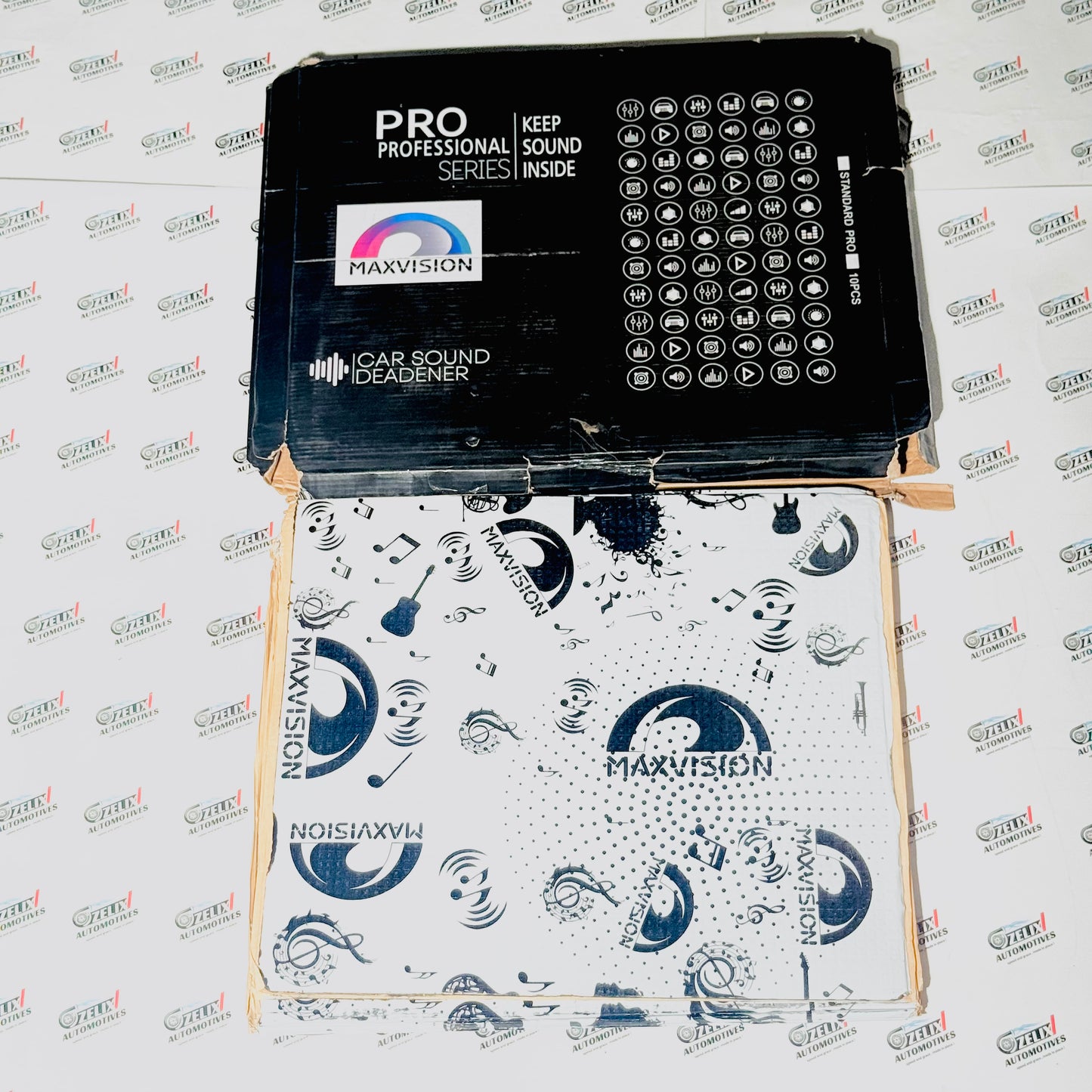 MaxVision Car Sound Damping Sheets – Set of 10 | Professional Noise & Vibration Control