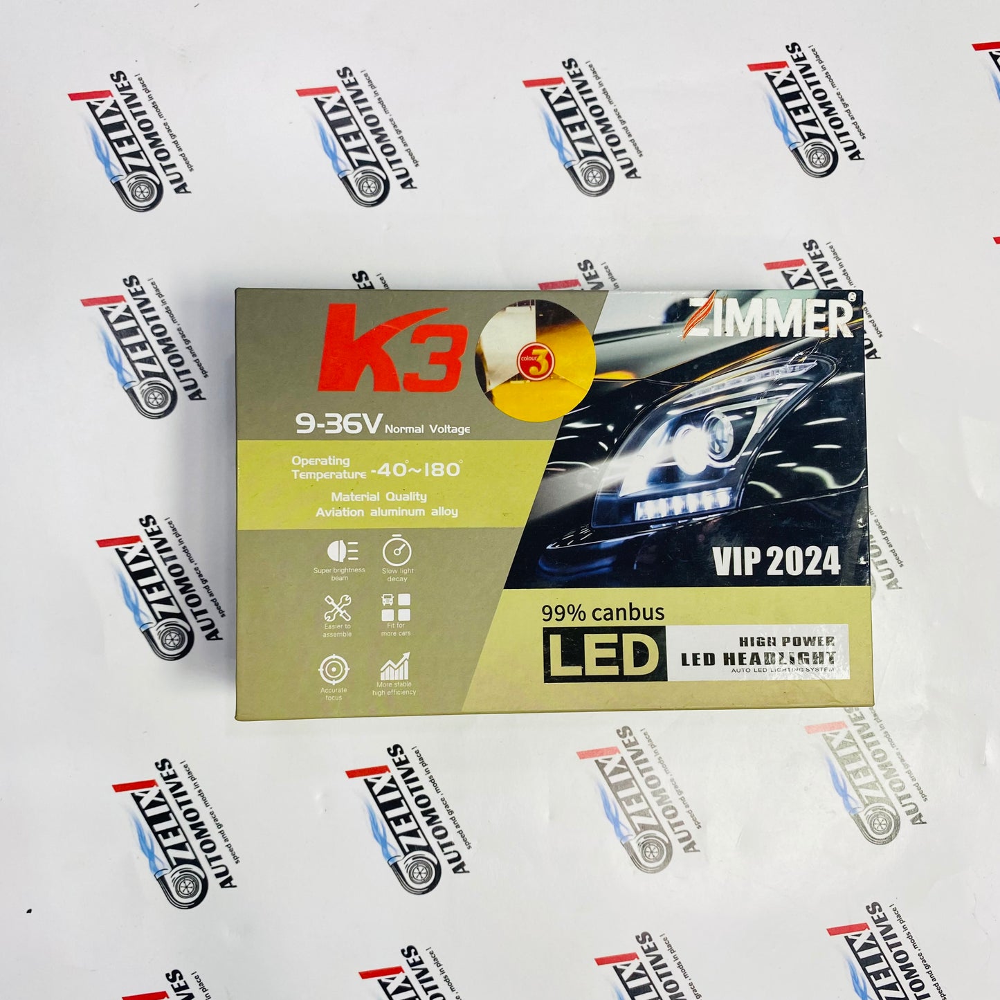 Zimmer K3 VIP 2024 LED Headlight Bulb - Universal High Power CANBUS LED HEADLIGHTS