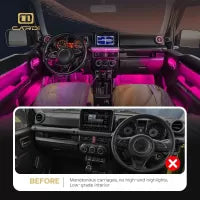 CARDI K4 Ambient Interior LED Light Kit | For Maruti Suzuki Jimny (2023+, 7-Piece Set)