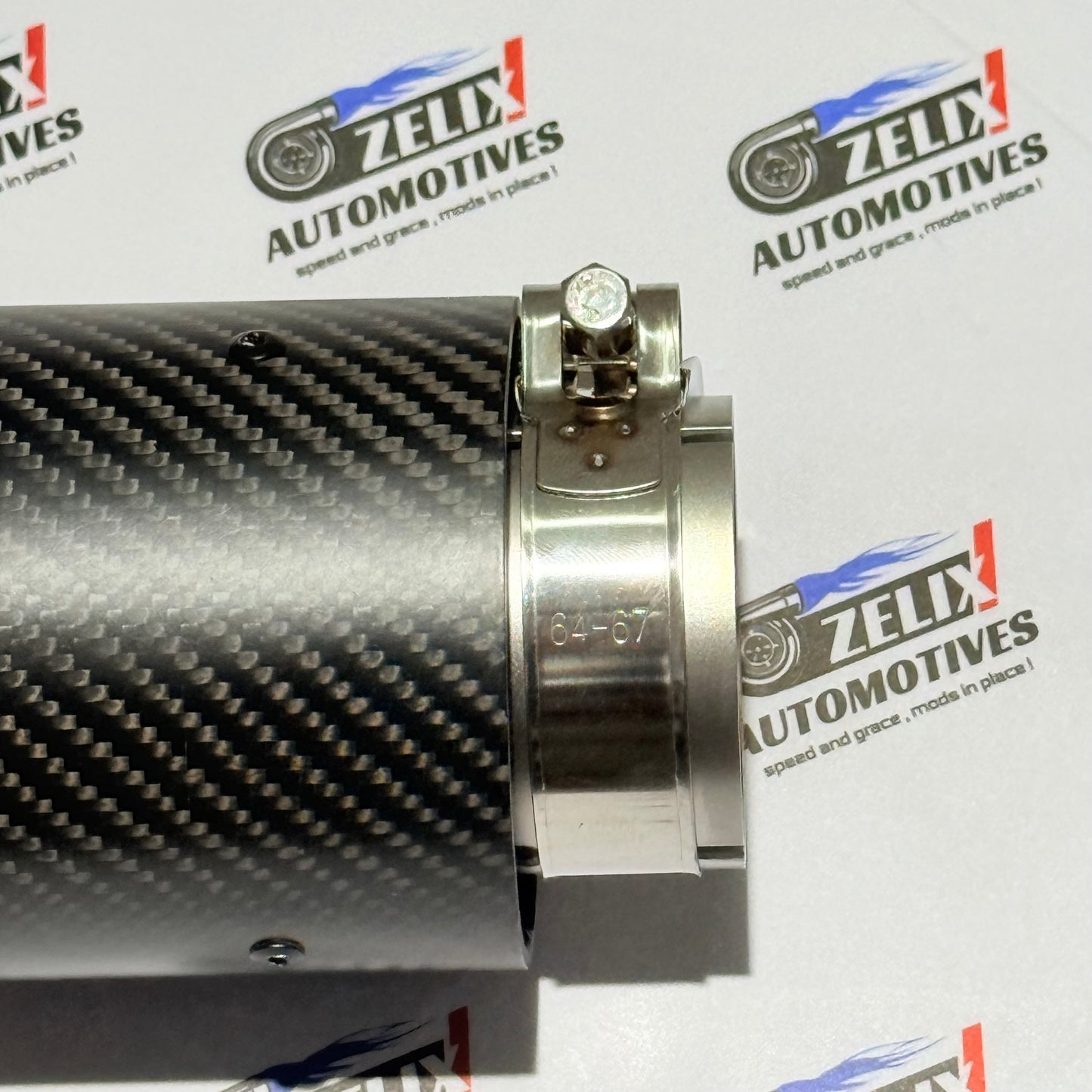 Akrapovic Wave Design Exhaust Tip | Matte Carbon Finish