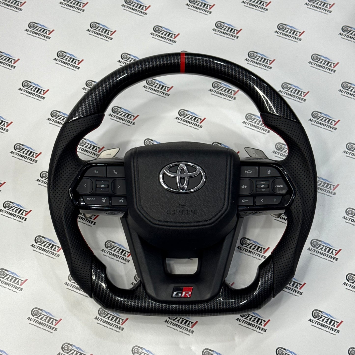 Crysta, Fortuner, Hilux, Innova Carbon Fiber Steering Wheel | Aftermarket