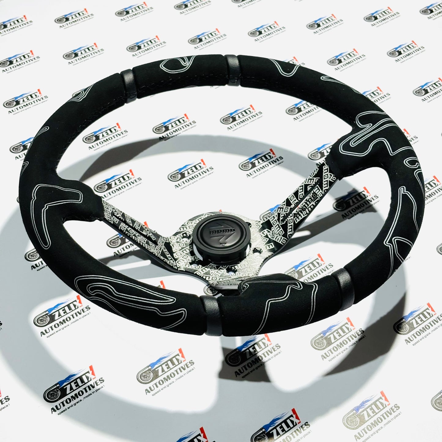 MOMO Black Edition Deep Dish Steering Wheel | Motorsport Performance Design