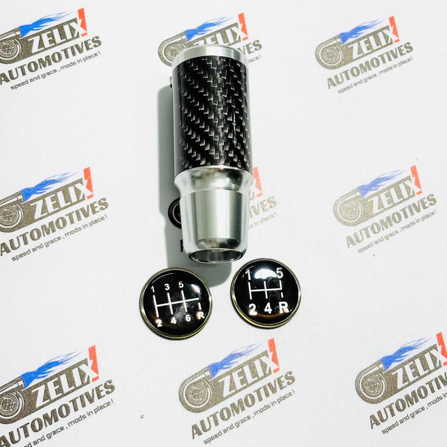 Racing Gear Knob Carbon Fiber Finish | Sleek Aluminium Design