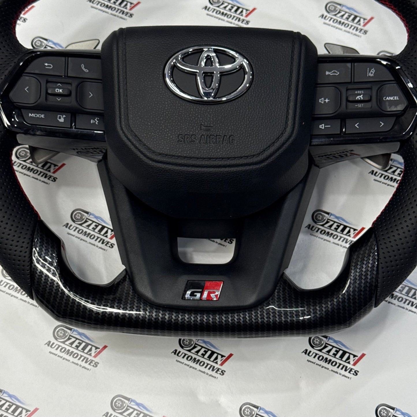 Crysta, Fortuner, Hilux, Innova Carbon Fiber Steering Wheel | Aftermarket