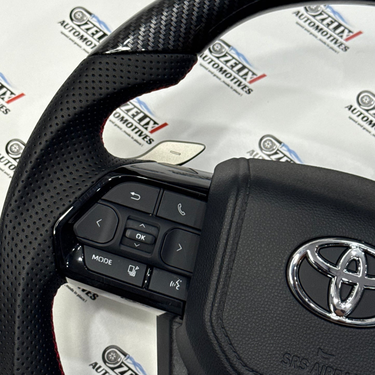 Crysta, Fortuner, Hilux, Innova Carbon Fiber Steering Wheel | Aftermarket