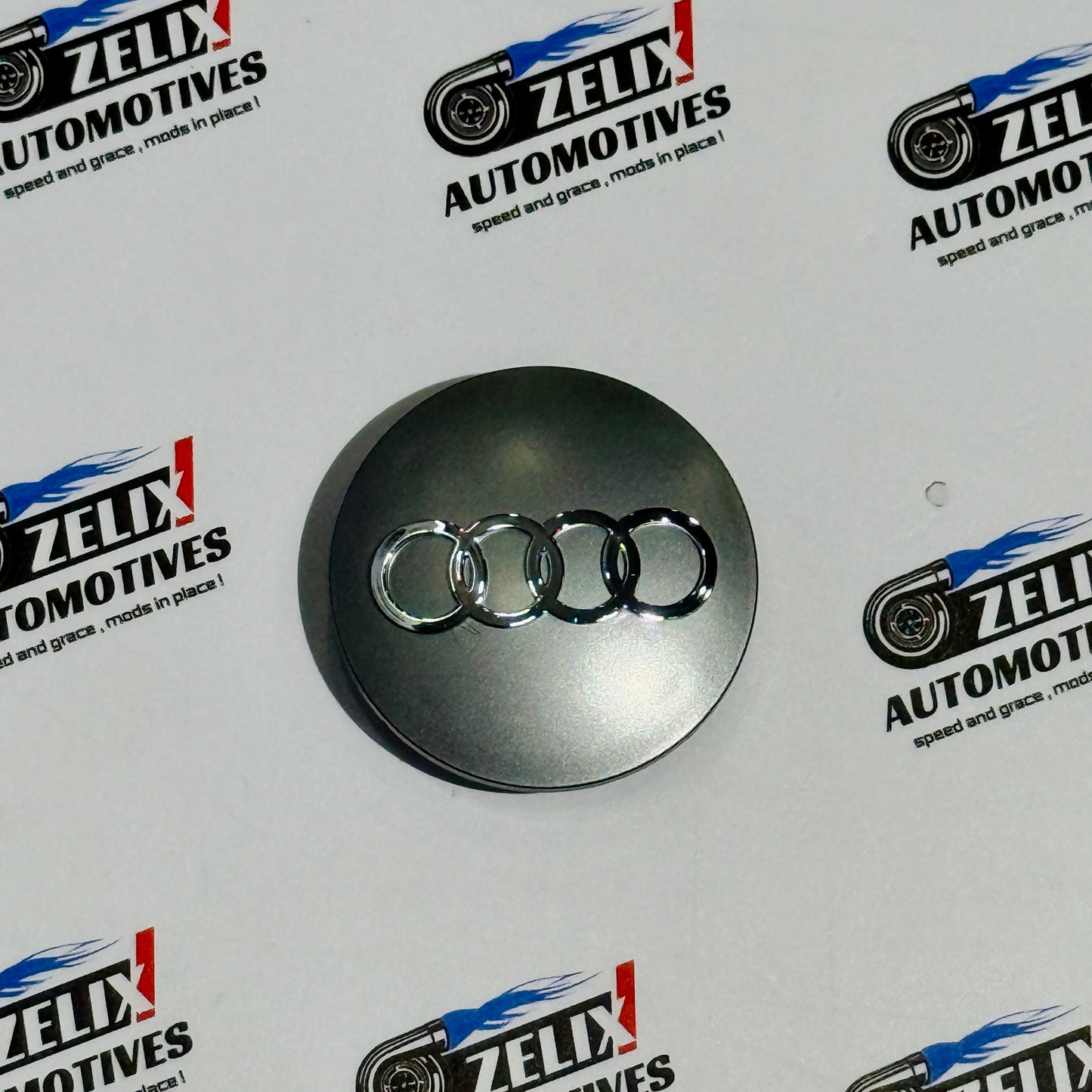 OEM-Style Wheel Center Caps Compatible With AUDI | Aftermarket Chrome Finish