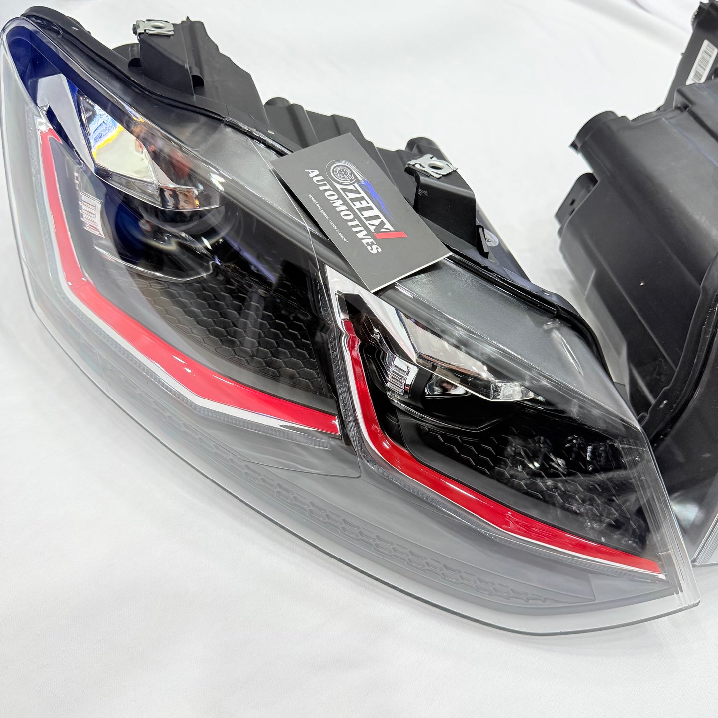 Polo And Vento Golf‑Style Red Line Projector Headlights | Aftermarket
