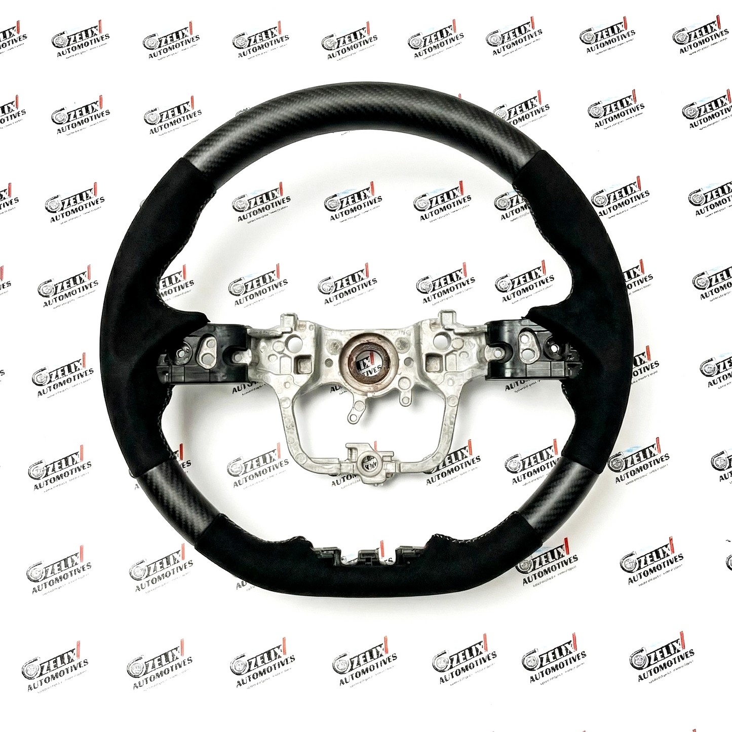 Toyota Hycross Steering Wheel | Premium Alcantara + Carbon Grip