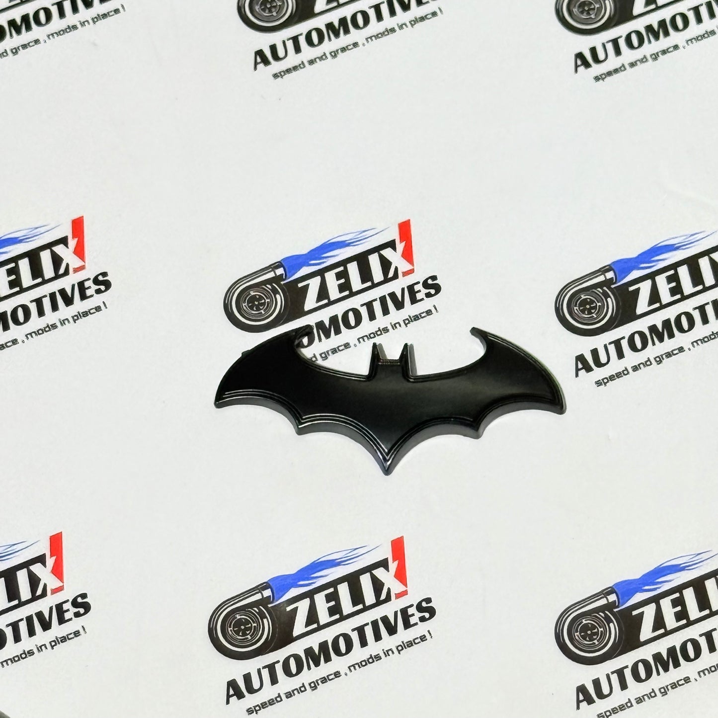 Batman Logo Sticker | Premium Metal Finish in Silver/Gold Variants