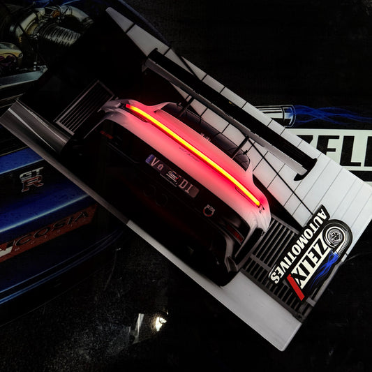 Porsche 911 GT3 RS LED Car Poster 1 | Lightning Frame | Landscape Wall Art