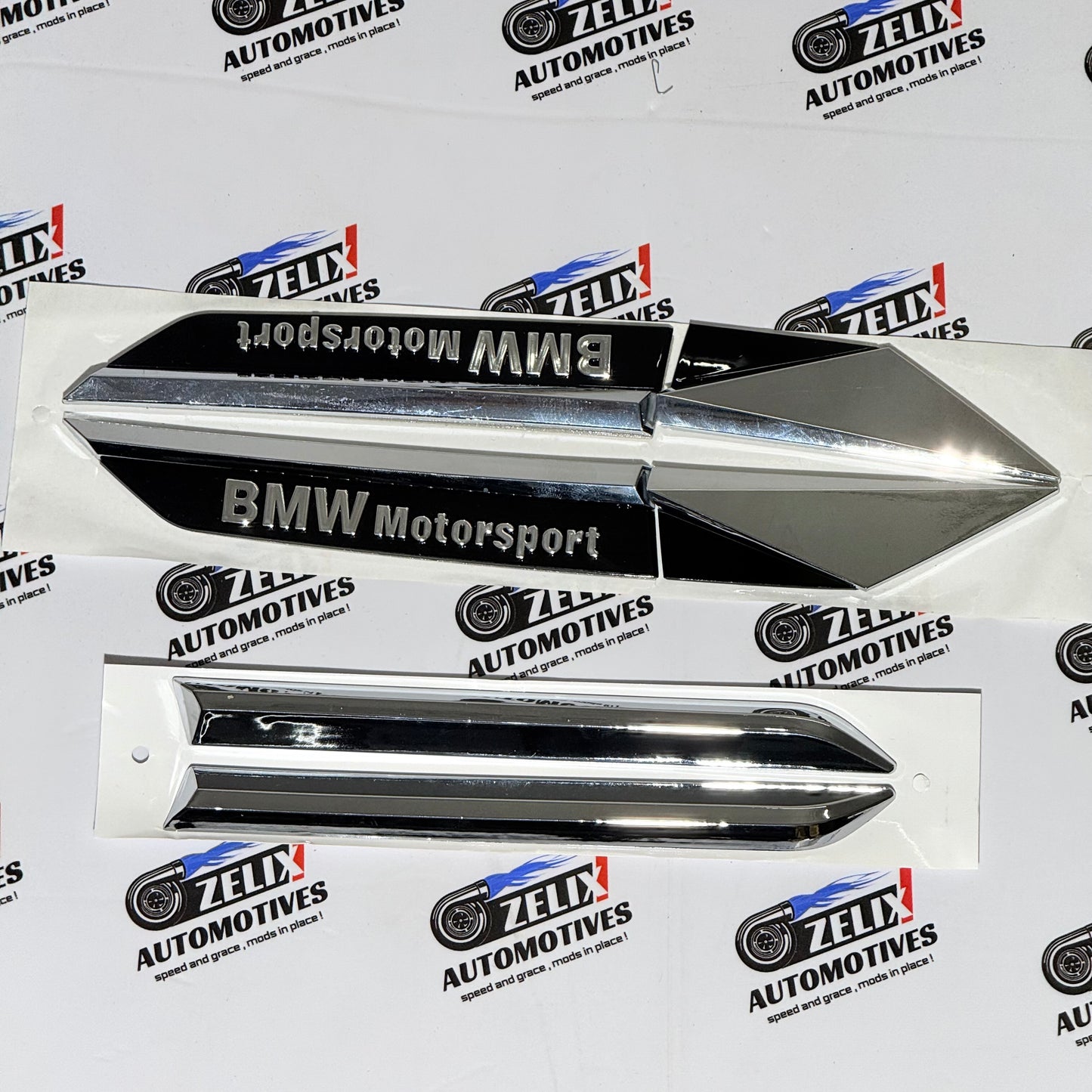 Fender Emblems Kit | Extra Design Side Badges (Set of 2) Compatible with VAG Cars