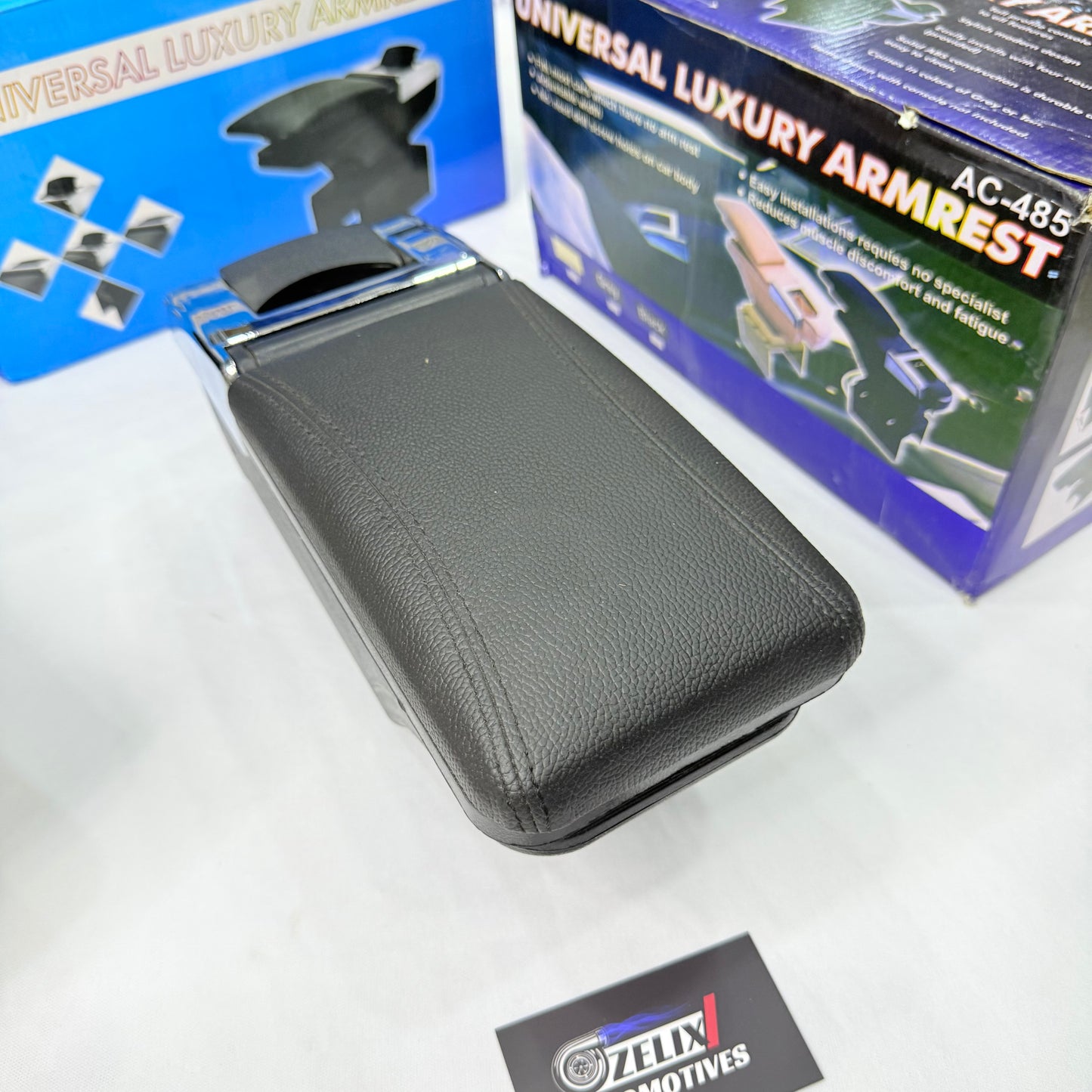 Universal Adjustable Car Armrest Console – Aftermarket Center Storage Box