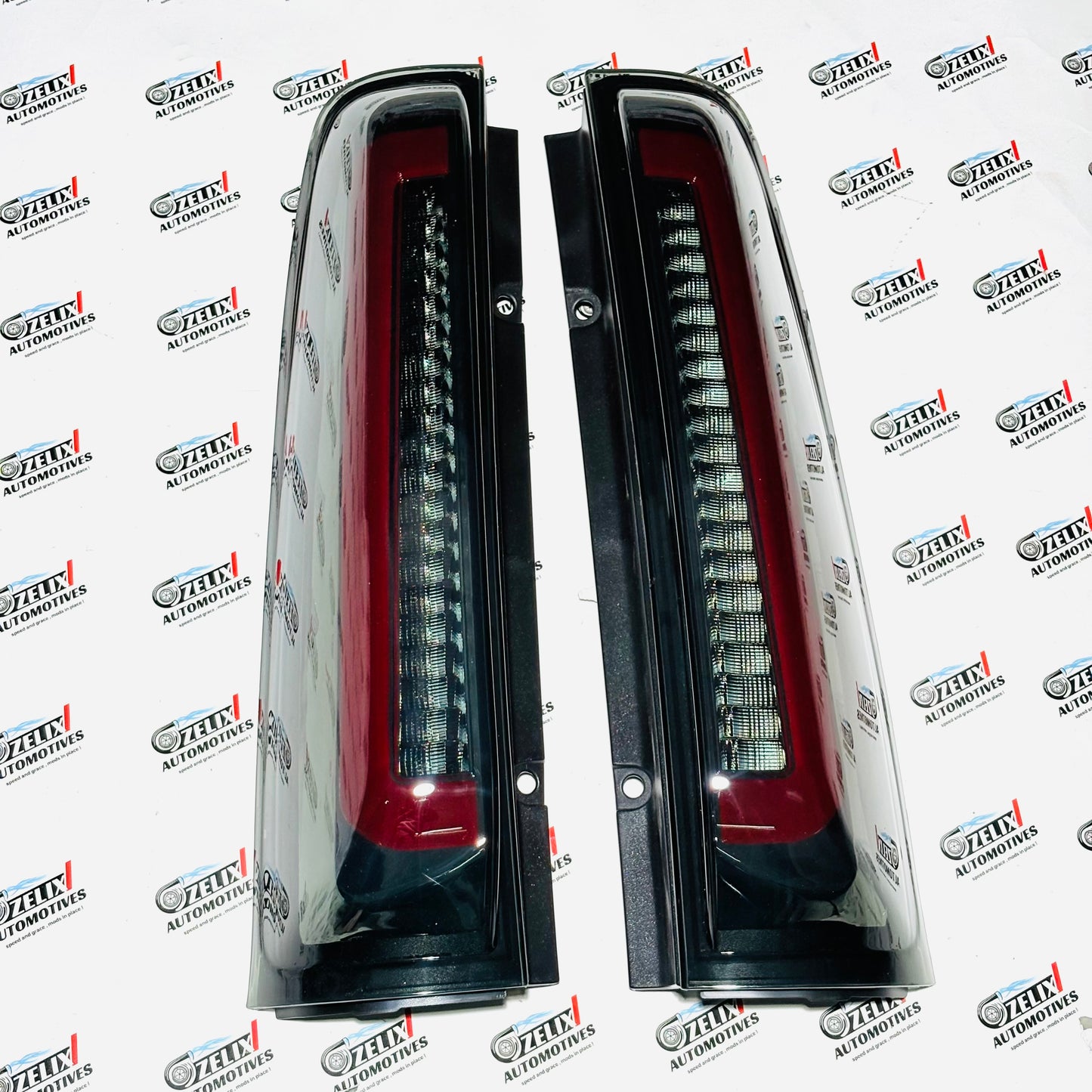 Mahindra Scorpio Pillar Lights | Smoked + Red Premium LED Set