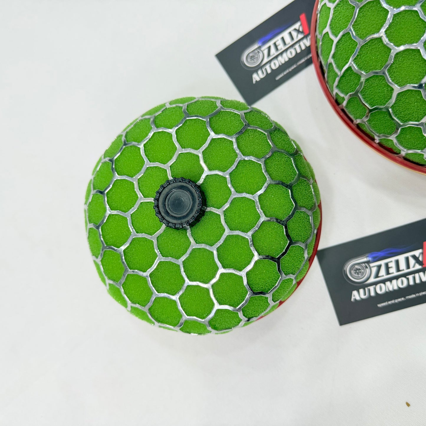 Mushroom Air Filter Green | Universal Air Intake Filter