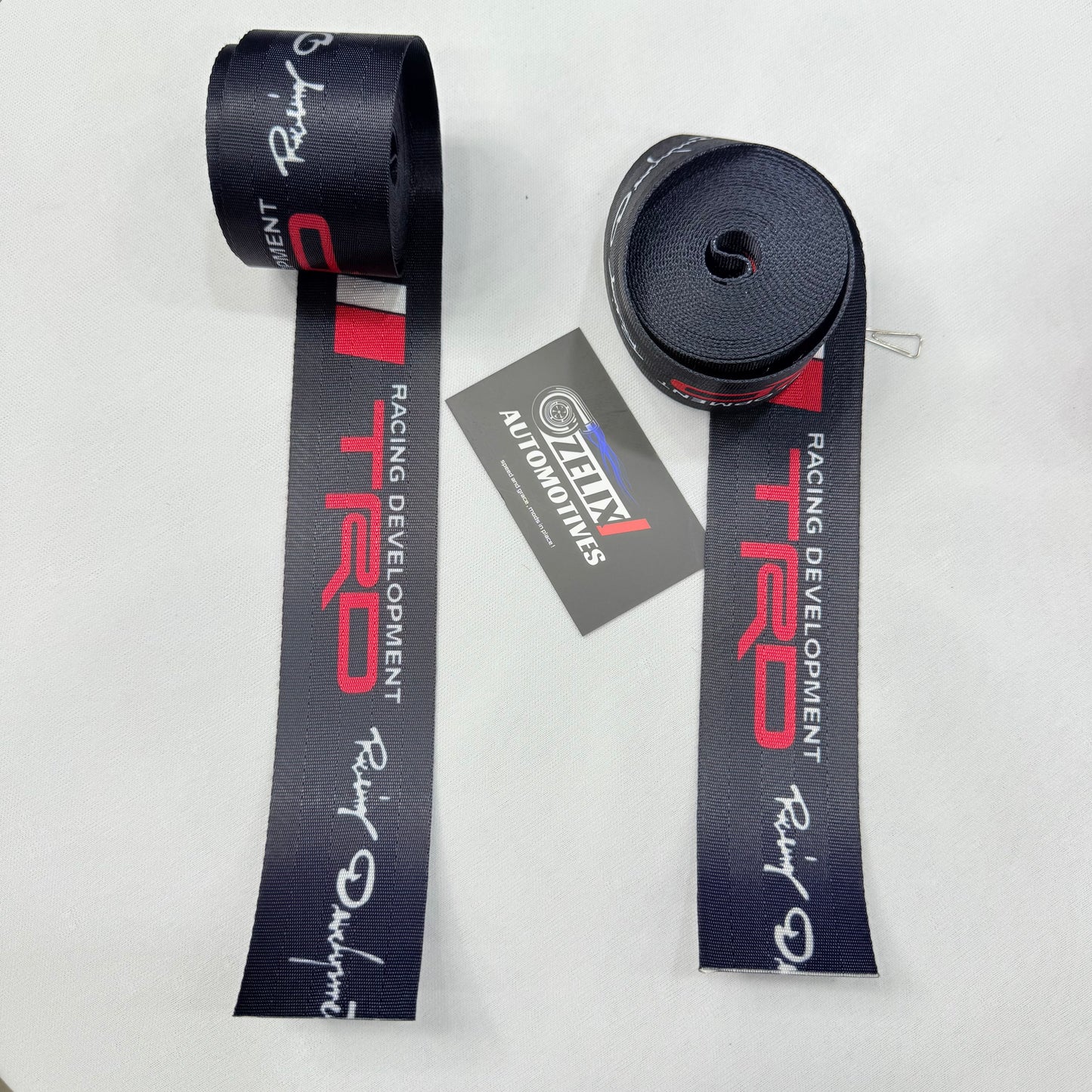 Black TRD seat belt webbing strap