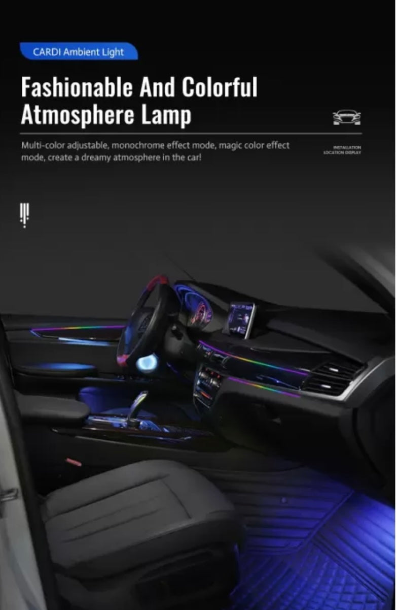 CARDI K4 Active Ultra Ambient RGB LED Interior Lights - 14 Pieces