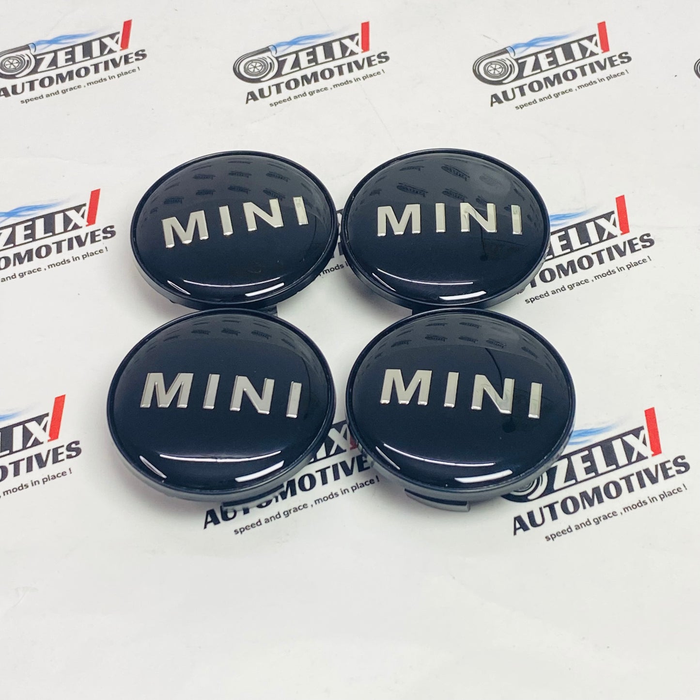 Premium Mini wheel caps in Black