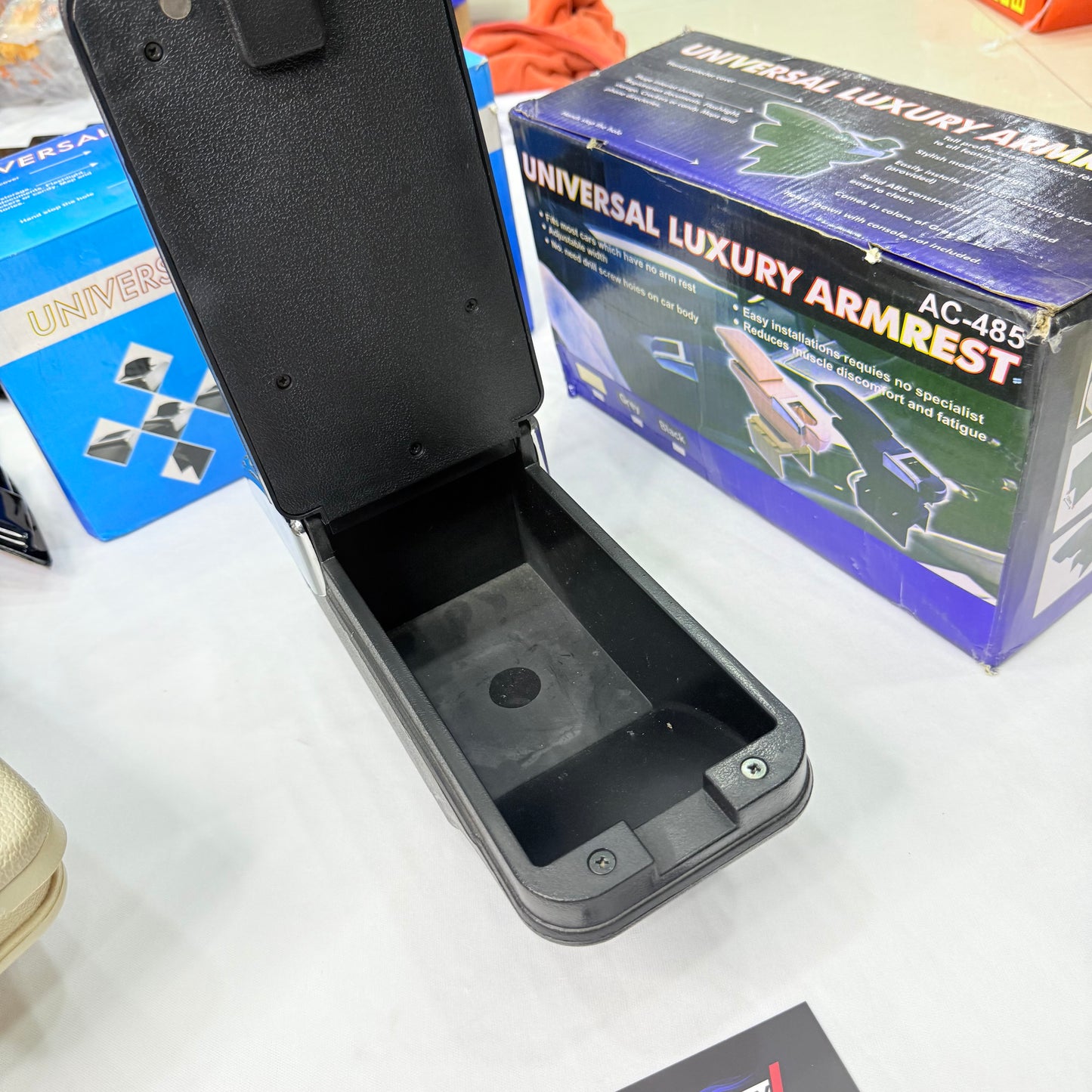 Universal Adjustable Car Armrest Console – Aftermarket Center Storage Box