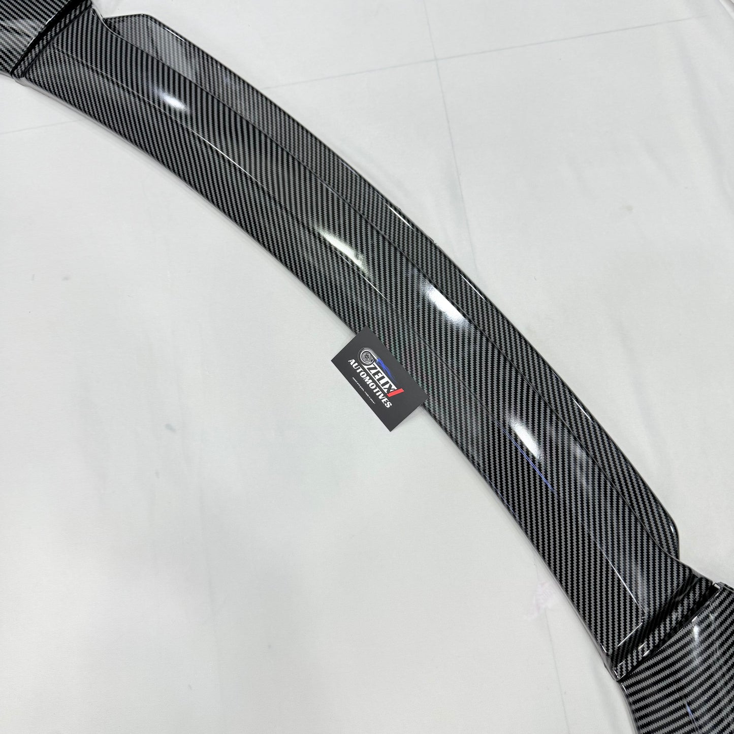 Universal 4 Pc Carbon Fiber Front Splitters with Lip | ABS