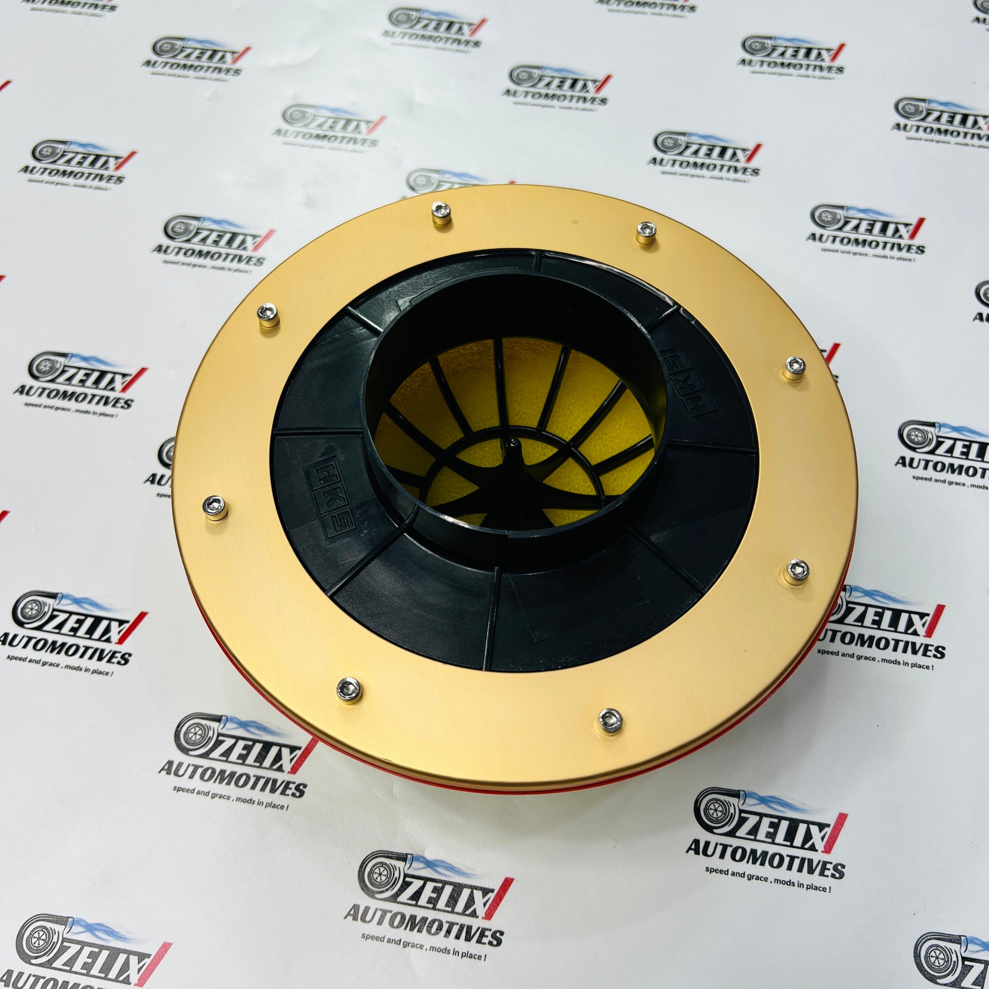 Mushroom Air Filter Yellow | Universal Aftermarket Air Intake Filter.