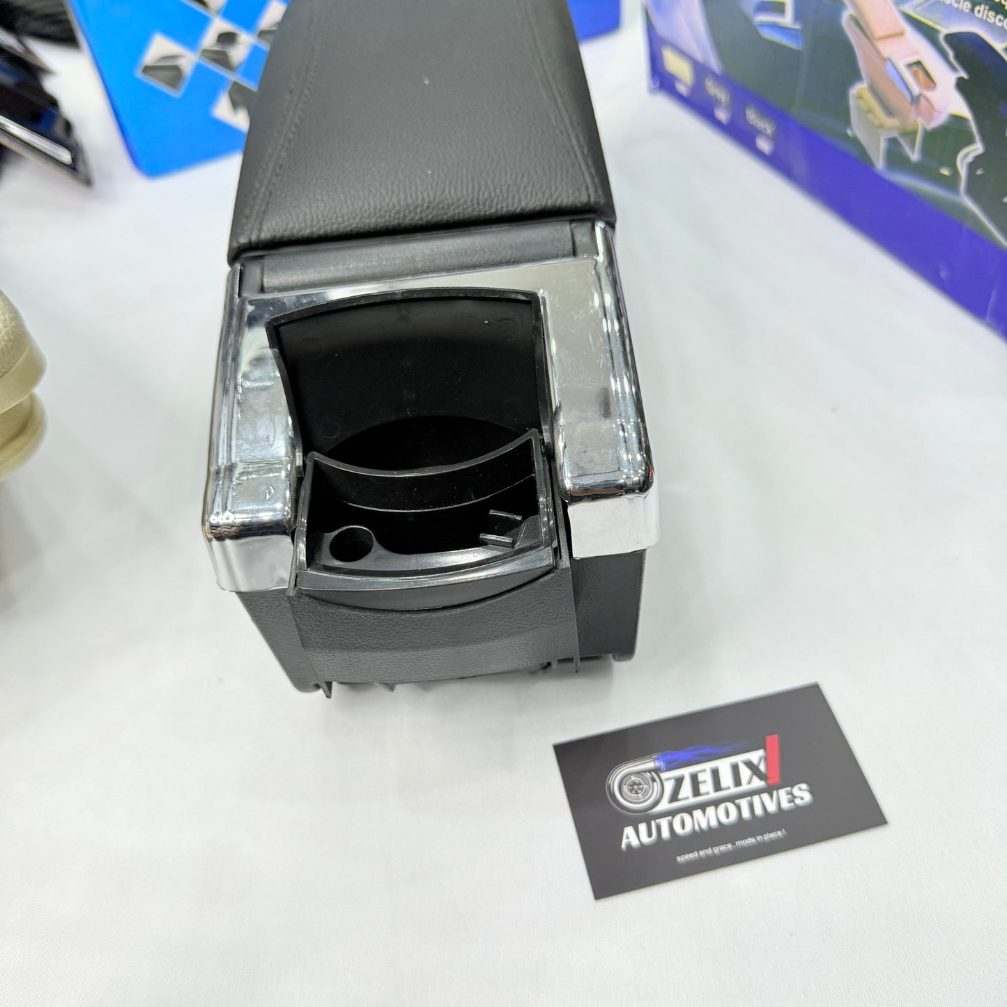 Universal Adjustable Car Armrest Console – Aftermarket Center Storage Box