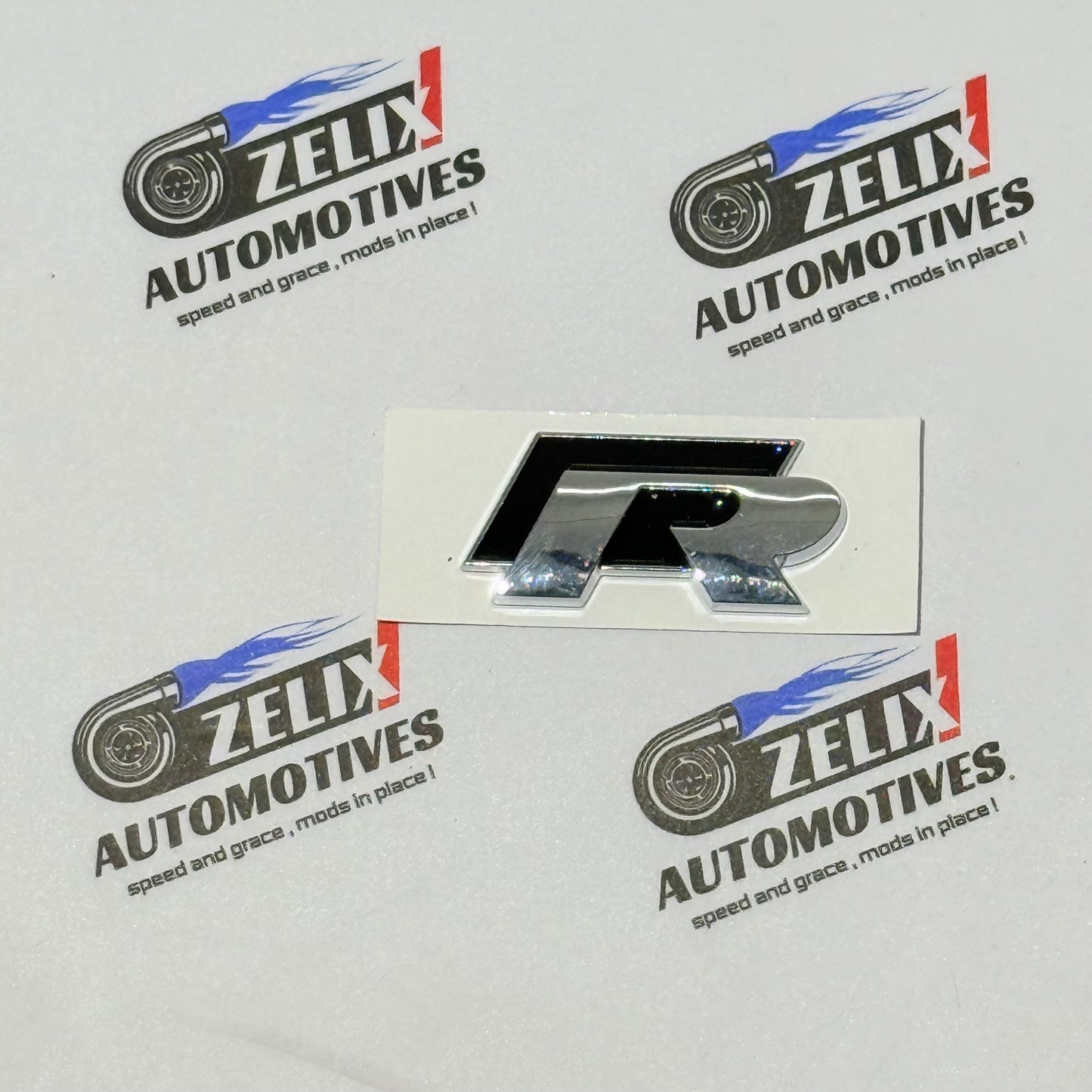 R-Line and R-Logo Front Grille Sticker | Aftermarket OEM-Design in Multiple Colour Options