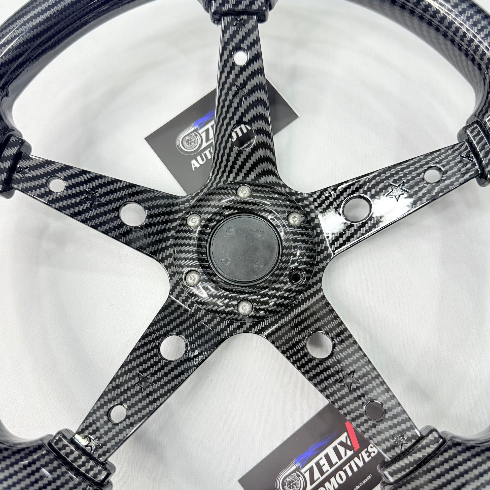 SPARCO 5-spoke carbon steering wheel with sporty grip